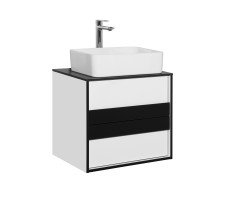 Тумба Style Line Амстердам 60 со столешницей, белый матовый Тумба Style Line Амстердам 60 со столешницей, белый матовый