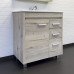 Тумба-умывальник Comforty Марио-75 дуб дымчатый с раковиной Quadro 75 