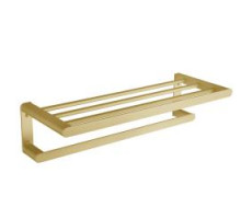 Полка для полотенец из алюминия Capri золото NOFER 16223.G 