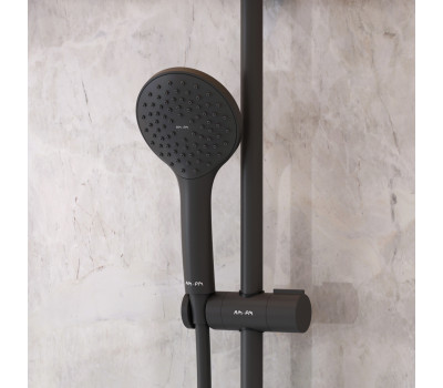 Комплект для ванной комнаты, зона помывочной 80x80 см AM.PM Gem WK90EM Черный 