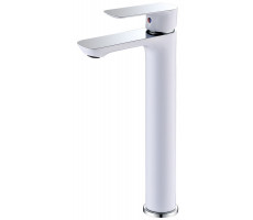 Смеситель ABBER Weiss Insel AF8011W для раковины, белый-хром 