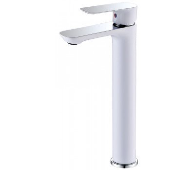 Смеситель ABBER Weiss Insel AF8011W для раковины, белый-хром 