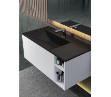 Раковина для ванной 100 Uperwood Lotus Quartz кварцевая черная матовая 29192037 Раковина для ванной 100 Uperwood Lotus Quartz кварцевая черная матовая 29192037