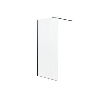 Душевая перегородка Knotlor WI100CG1BL 100х200 черный  