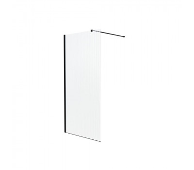 Душевая перегородка Knotlor WI100CG1BL 100х200 черный  