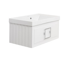 Тумба под раковину подвесная La Fenice Cubo FNC-01-CUB-B-80, белая  Тумба под раковину подвесная La Fenice Cubo FNC-01-CUB-B-80, белая