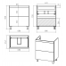 Тумба под раковину Misty Атлантик 70 П-Атл-01070-0112Я 