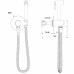 Смеситель с гигиеническим душем встраиваемый WONZON & WOGHAND STICK, Брашированный никель WW-88829902-BN 