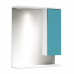Шкаф-зеркало Onika Марви 60 бирюза, правый, с подсветкой 206089 