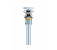 Донный клапан для раковины с переливом WONZON & WOGHAND, Хром WW-88SS03-CR 