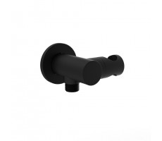 Вывод для воды PAINI круглый, с держателем для лейки, чёрный YO 50YO480TT 