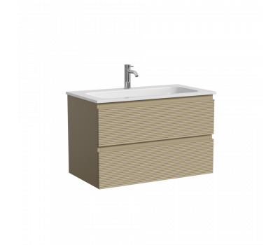 Тумба подвесная SANCOS Folk 790х445х500, c двумя ящиками оснащенными доводчиками, Капучино, арт.FL80CP 