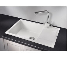 Кухонная мойка GRANULA 7805, АРКТИК (БЕЛЫЙ), кварц 