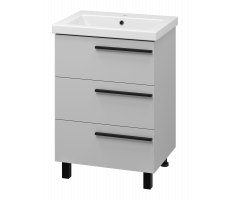 Тумба под раковину Misty Ненси 60 (серая) П-Нен-07060-503Я Тумба под раковину Misty Ненси 60 (серая) П-Нен-07060-503Я