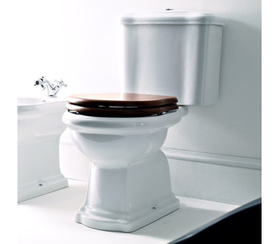 Унитаз моноблок, слив в пол Kerasan Retro 101201 слив в пол (бачок и сиденье отдельно) цвет белый 