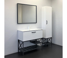 Зеркало Comforty Бредфорд-90 серый графит 