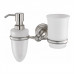 Стакан/дозатор WasserKRAFT Ammer K-7000 7089 никель 