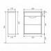 Тумба с раковиной для ванной подвесная Uperwood Modul 50х21х62 см, белая матовая 393020544 Тумба с раковиной для ванной подвесная Uperwood Modul 50х21х62 см, белая матовая 393020544