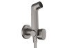 Гигиенический душ Hansgrohe Bidette 29232340 шлифованный черный хром Гигиенический душ Hansgrohe Bidette 29232340 шлифованный черный хром