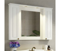 Зеркало-шкаф Comforty Палермо-120 белый глянец 