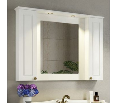 Зеркало-шкаф Comforty Палермо-120 белый глянец 