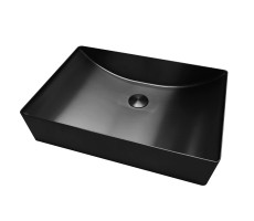 Раковина накладная ABBER Wasser Kreis AF2403MB черная матовая 