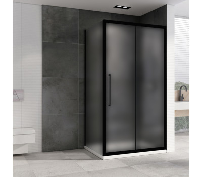 Душевой уголок ABBER Schwarzer Diamant AG30130BMH-S80BM черный матовый Душевой уголок ABBER Schwarzer Diamant AG30130BMH-S80BM черный матовый