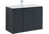 Тумба под раковину Aquanet Алвита New 100 3 дверцы, антрацит Тумба под раковину Aquanet Алвита New 100 3 дверцы, антрацит