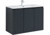 Тумба под раковину Aquanet Алвита New 100 3 дверцы, антрацит