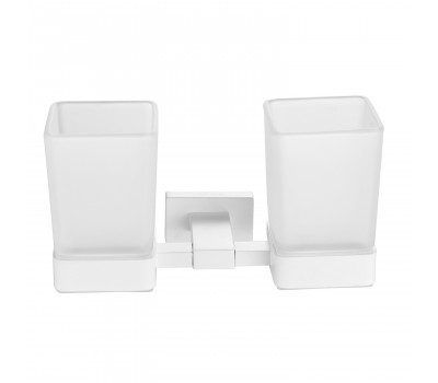 Стакан для ванной комнаты двойной Shevanik SG5622C, белый