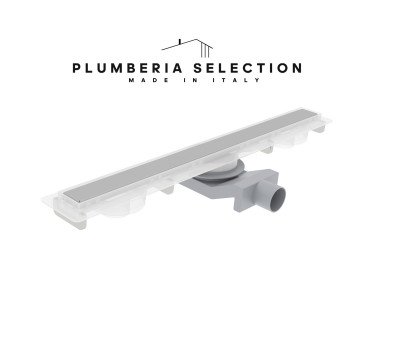 Душевой трап PLUMBERIA SELECTION PSM MODULAR PSM60MT, брашированная нержавеющая сталь 