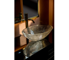 Столешница стекло Armadi Art 100см прямая Глянцевая Черная Lucido 853-100-B Lucido 