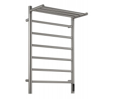 Полотенцесушитель электрический Comfysan Stella EC-7 80/50 с полкой, никель, гальваника 