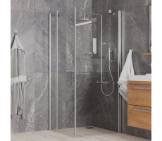 Душевое ограждение 90х90 см PAINI Cox, квадратное, распашное, универсальное, хром 78CR9090 
