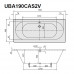 Акриловая ванна Villeroy & Boch O.Novo UBA190CAS2V-01 190x90 см