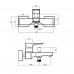 Смеситель для ванны Villeroy & Boch Architectura Square TVT125001000K5 (черный матовый)
